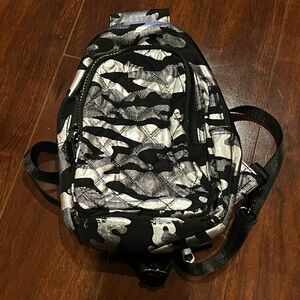 NWOT - Sol and Selene On the Run - Sling bag Mini Backpack - Silver Black Camo